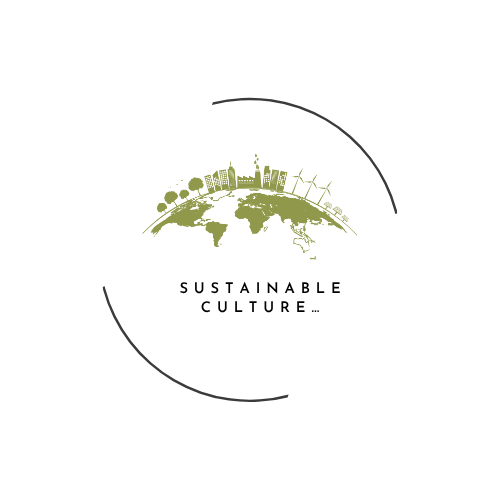 A cross section of the earth with minimal graphic design of trees and buildings growing from it in a mid green.